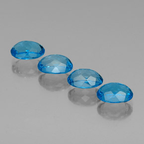  ct natürliche blauer Topas-Edelsteine, Oval Schliff, VVS-VS