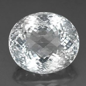 86,40 ctw natürlicher weißer Topas, Oval Schliff, VVS