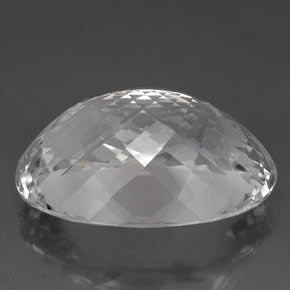 80,85 ctw natürlicher weißer Topas, Oval Schliff, VVS