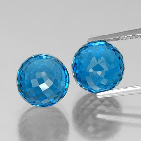 13,85 ct natürliche blauer Topas-Edelsteine, Sphäre / Kugel, VVS-VS