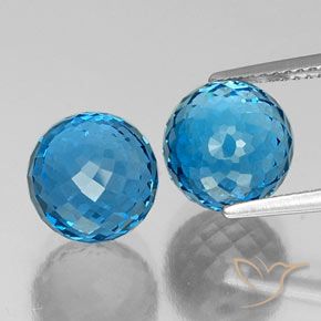 13,05 ct natürliche blauer Topas-Edelsteine, Sphäre / Kugel, VS