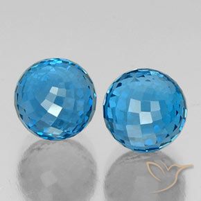 13,05 ct natürliche blauer Topas-Edelsteine, Sphäre / Kugel, VS