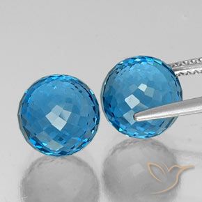 13,05 ct natürliche blauer Topas-Edelsteine, Sphäre / Kugel, VS