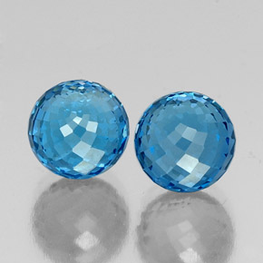 14,32 ct natürliche blauer Topas-Edelsteine, Sphäre / Kugel, VVS