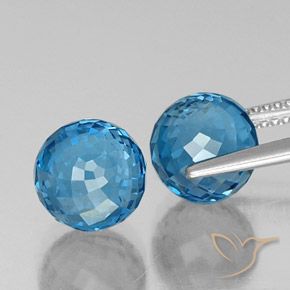 10.41 ct natürliche Swiss Blue Topas-Edelsteine, Kugel / Ball, VS