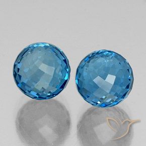 10.88 ct natürliche Swiss Blue Topas-Edelsteine, Kugel / Ball, VS