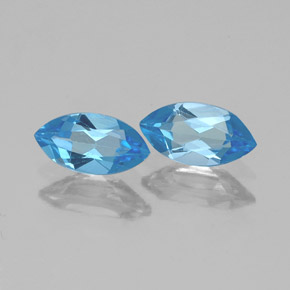  ct natürliche blauer Topas-Edelsteine, Marquise, VVS-VS