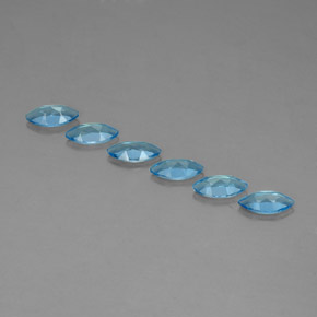  ct natürliche blauer Topas-Edelsteine, Marquise, VVS-VS