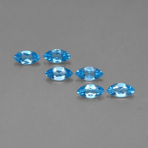  ct natürliche blauer Topas-Edelsteine, Marquise, VVS