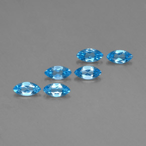  ct natürliche blauer Topas-Edelsteine, Marquise, VVS