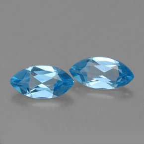  ct natürliche blauer Topas-Edelsteine, Marquise, VVS-VS