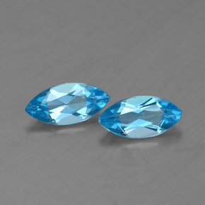 ct natürliche blauer Topas-Edelsteine, Marquise, VVS-VS