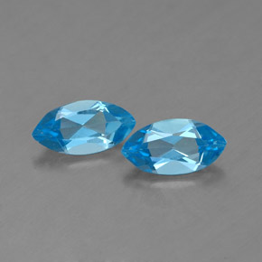  ct natürliche blauer Topas-Edelsteine, Marquise, VVS-VS