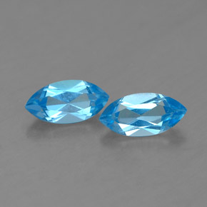  ct natürliche blauer Topas-Edelsteine, Marquise, VS