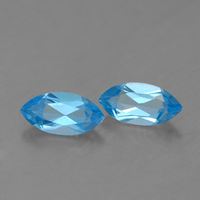  ct natürliche blauer Topas-Edelsteine, Marquise, VS