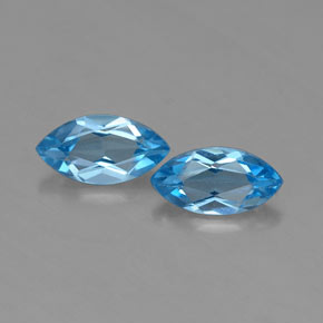  ct natürliche blauer Topas-Edelsteine, Marquise, VVS-VS