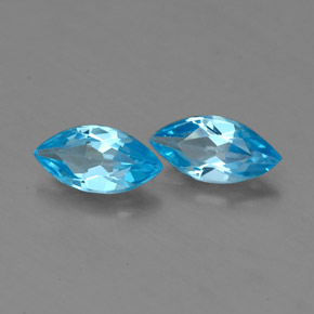  ct natürliche blauer Topas-Edelsteine, Marquise, VVS