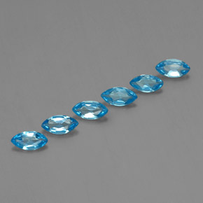 2,43 ct natürliche blauer Topas-Edelsteine, Marquise, VVS-VS
