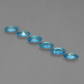 2,43 ct natürliche blauer Topas-Edelsteine, Marquise, VVS-VS