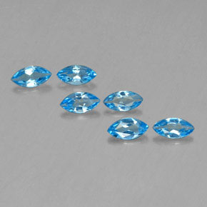 2,55 ct natürliche blauer Topas-Edelsteine, Marquise, VVS-VS