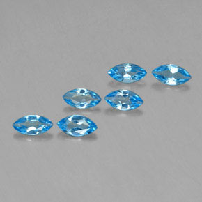 2,55 ct natürliche blauer Topas-Edelsteine, Marquise, VVS-VS