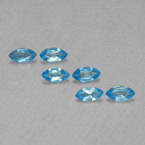 2,46 ct natürliche Swiss Blue Topas-Edelsteine, Marquise, VVS-VS
