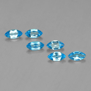 2.81 ct natürliche Swiss Blue Topas-Edelsteine, Marquise, VVS-VS
