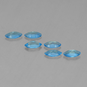 2.81 ct natürliche Swiss Blue Topas-Edelsteine, Marquise, VVS-VS