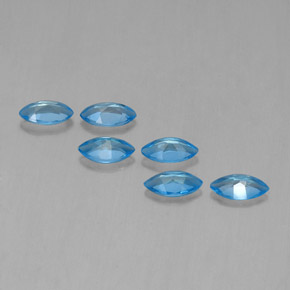 2.63 ct natürliche Swiss Blue Topas-Edelsteine, Marquise, VVS-VS