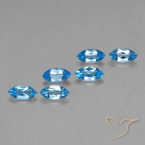 2.79 ct natürliche Swiss Blue Topas-Edelsteine, Marquise, VVS-VS