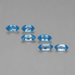 2,55 ct natürliche blauer Topas-Edelsteine, Marquise, VVS-VS