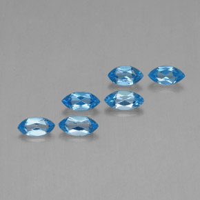 2,55 ct natürliche blauer Topas-Edelsteine, Marquise, VVS-VS