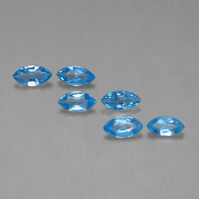 2,63 ct natürliche blauer Topas-Edelsteine, Marquise, VVS-VS