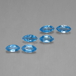 2,63 ct natürliche blauer Topas-Edelsteine, Marquise, VVS-VS