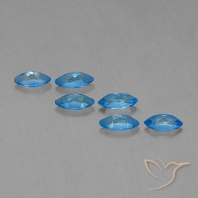 2.87 ct natürliche Swiss Blue Topas-Edelsteine, Marquise, VVS-VS