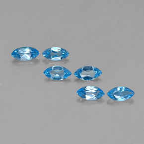 2,76 ct natürliche blauer Topas-Edelsteine, Marquise, VVS-VS