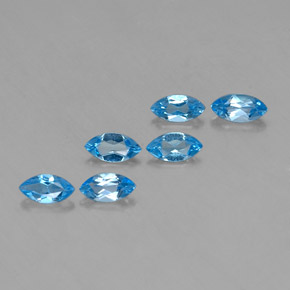 2,76 ct natürliche blauer Topas-Edelsteine, Marquise, VVS-VS