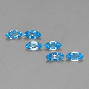  ct natürliche blauer Topas-Edelsteine, Marquise, VVS-VS