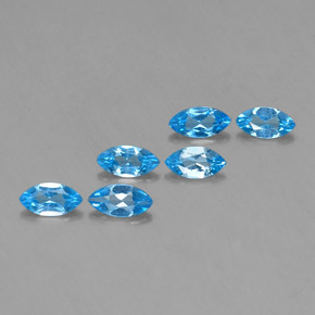  ct natürliche blauer Topas-Edelsteine, Marquise, VVS-VS