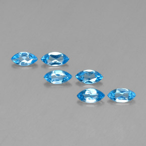  ct natürliche blauer Topas-Edelsteine, Marquise, VVS-VS