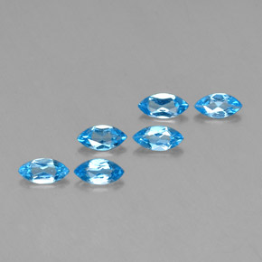  ct natürliche blauer Topas-Edelsteine, Marquise, VVS-VS