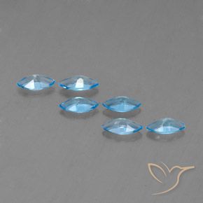 2.57 ct natürliche Swiss Blue Topas-Edelsteine, Marquise, VVS-VS