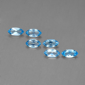 2,40 ct natürliche blauer Topas-Edelsteine, Marquise, VVS-VS