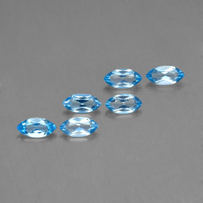 2,40 ct natürliche blauer Topas-Edelsteine, Marquise, VVS-VS