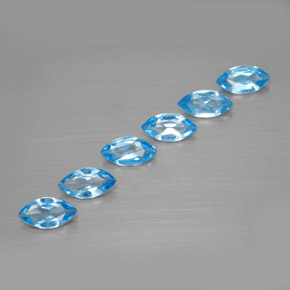 2,32 ct natürliche blauer Topas-Edelsteine, Marquise, VVS-VS
