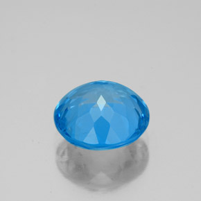 3,21 ctw natürlicher blauer Topas, Rundschliff, SI