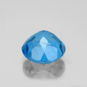 3,75 ctw natürlicher blauer Topas, Rundschliff, VVS