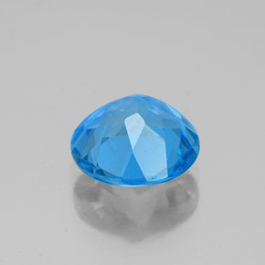 2,93 ctw natürlicher blauer Topas, Rundschliff, VVS