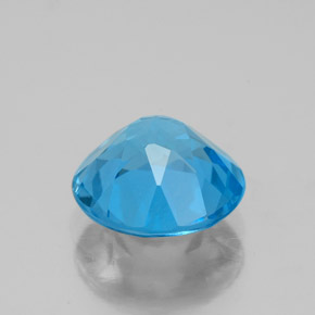 2,90 ctw natürlicher blauer Topas, Rundschliff, VVS