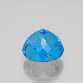 3,95 ctw natürlicher blauer Topas, Rundschliff, SI